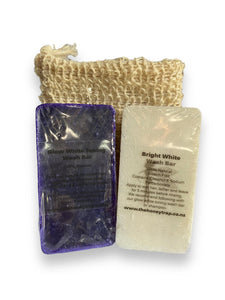 Whitening Wash Bar - twin pack with sisal bag